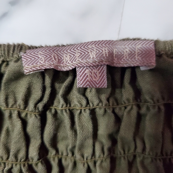 Somewhere Khaki Green Dress Size 10 - Picture 6 of 8